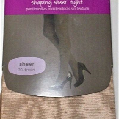 Women's Secret Treasures Shaping Sheer Tight 20 Denier Cocoa  Size 1, 90-144 lb